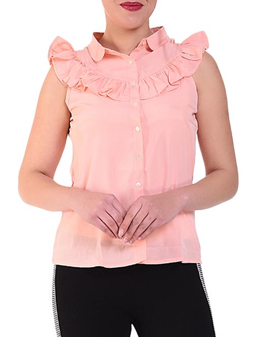 ruffle detail button up top - 16262758 - Standard Image - 1