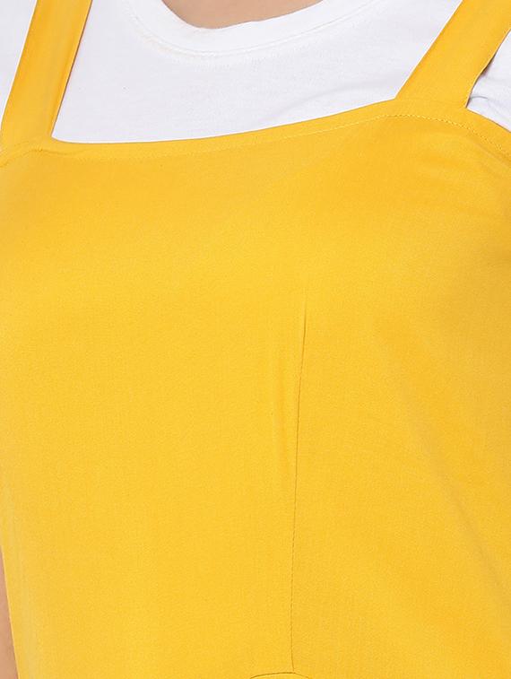 pocket detail solid dungaree - 16262817 - Zoom Image - 4