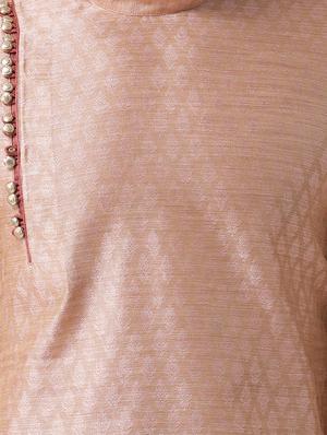 pink pure silk long kurta - 16263896 - Standard Image - 4