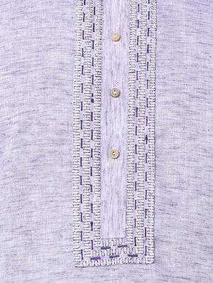 purple cotton kurta pyjama set - 16264072 - Standard Image - 4