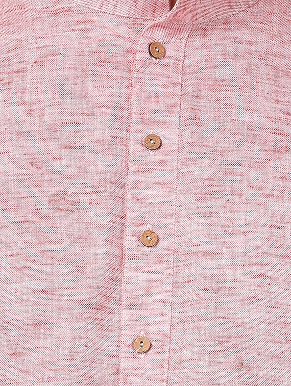 pink cotton kurta pyjama set - 16264083 - Zoom Image - 4