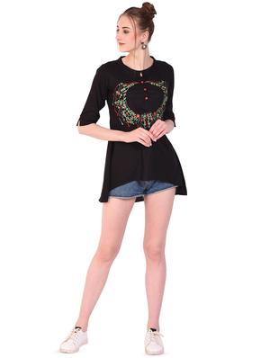 button detail floral embroidered top - 16264611 - Standard Image - 4