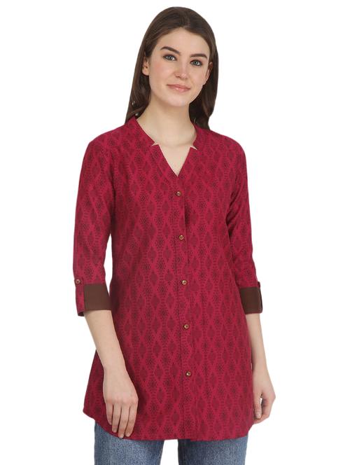 printed straight kurti - 16264865 - Very Small Image - 1