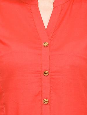 Solid straight kurta - 16264898 - Standard Image - 4