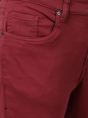 red denim plain jeans - 16265141 - Standard Image - 4