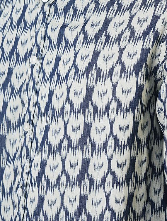 blue printed casual shirt - 16265208 - Zoom Image - 4