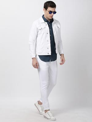 blue denim casual shirt - 16265263 - Standard Image - 4
