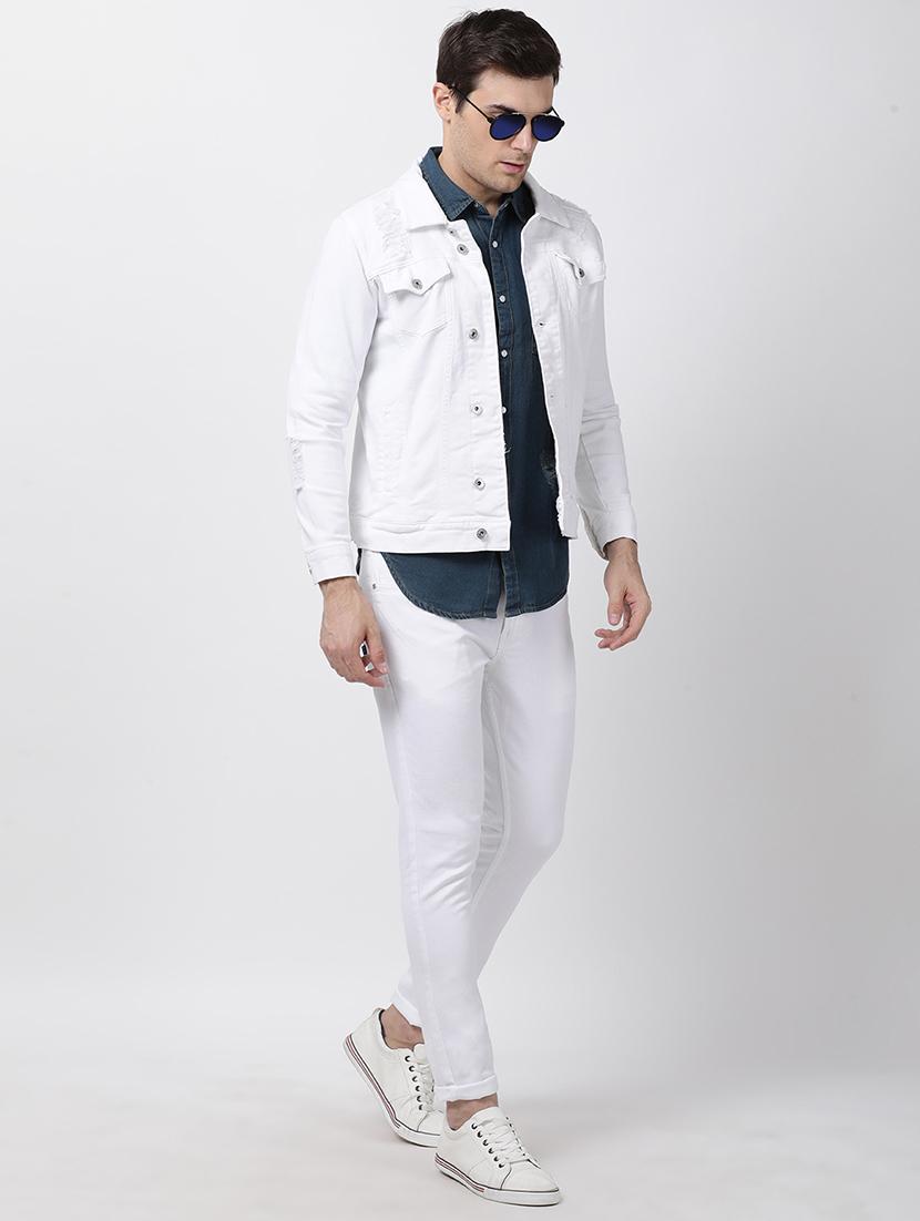 blue denim casual shirt - 16265263 - Zoom Image - 4