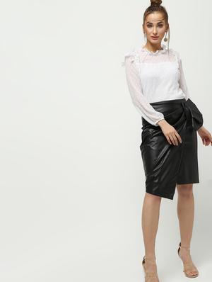ruffle trim dobby top - 16265295 - Standard Image - 4