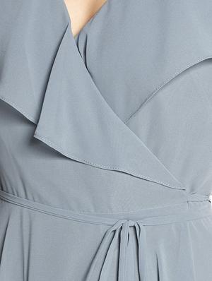 tie knot wrap flare dress - 16265600 - Standard Image - 4