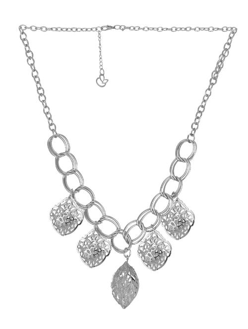 silver metal chain necklace - 16266137 - Standard Image - 1