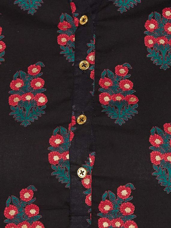 foil printed kurta pant set - 16266319 - Zoom Image - 4