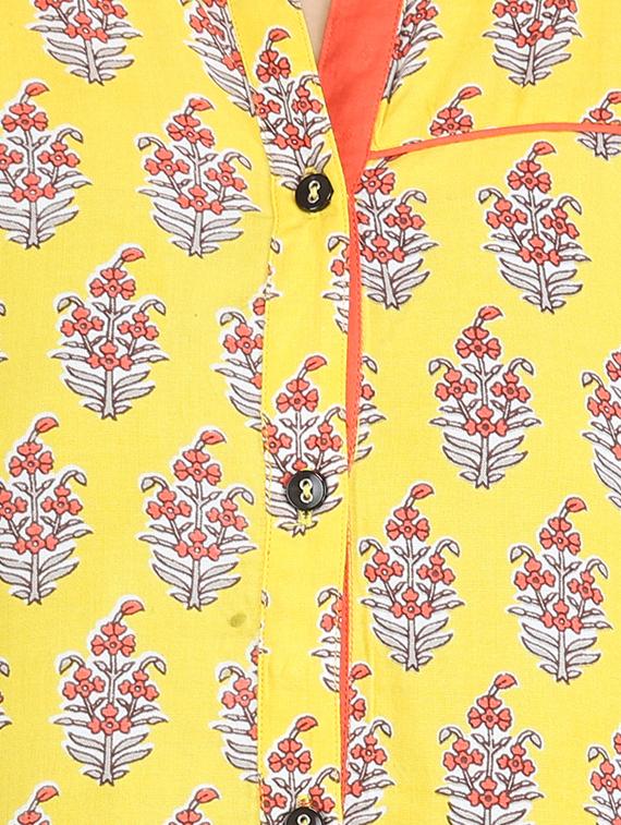 floral printed kurta pant set - 16266321 - Zoom Image - 4