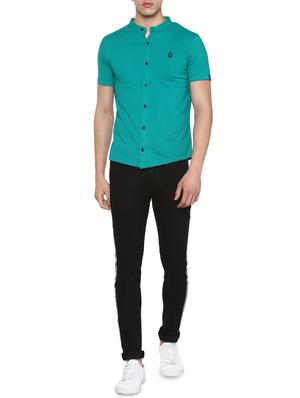 black cotton blend side tape jeans - 16266559 - Standard Image - 4