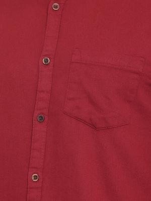 maroon solid casual shirt - 16268416 - Standard Image - 4