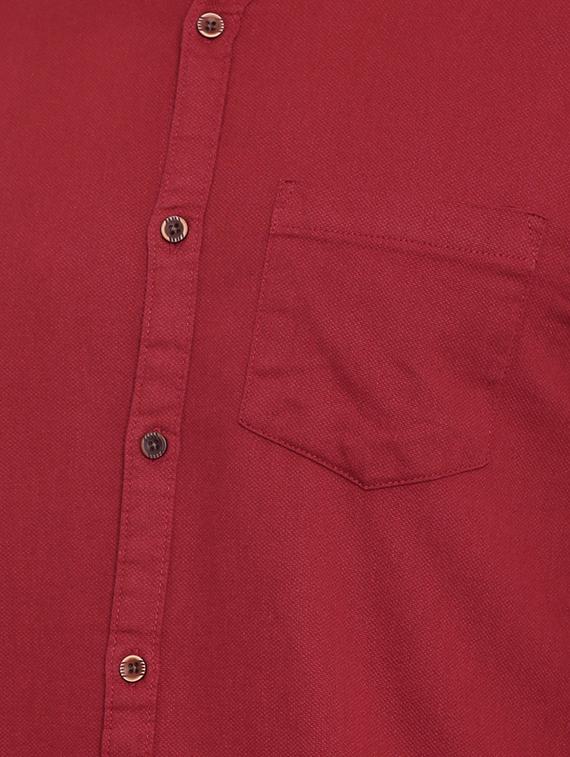 maroon solid casual shirt - 16268416 - Zoom Image - 4