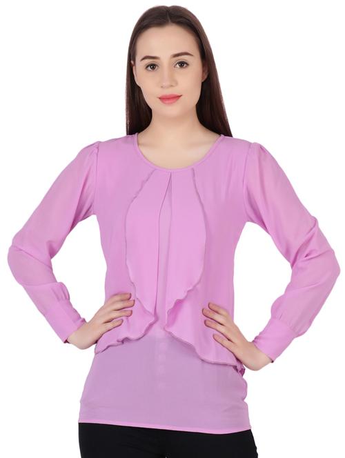 long sleeves layered top - 16269511 - Standard Image - 1