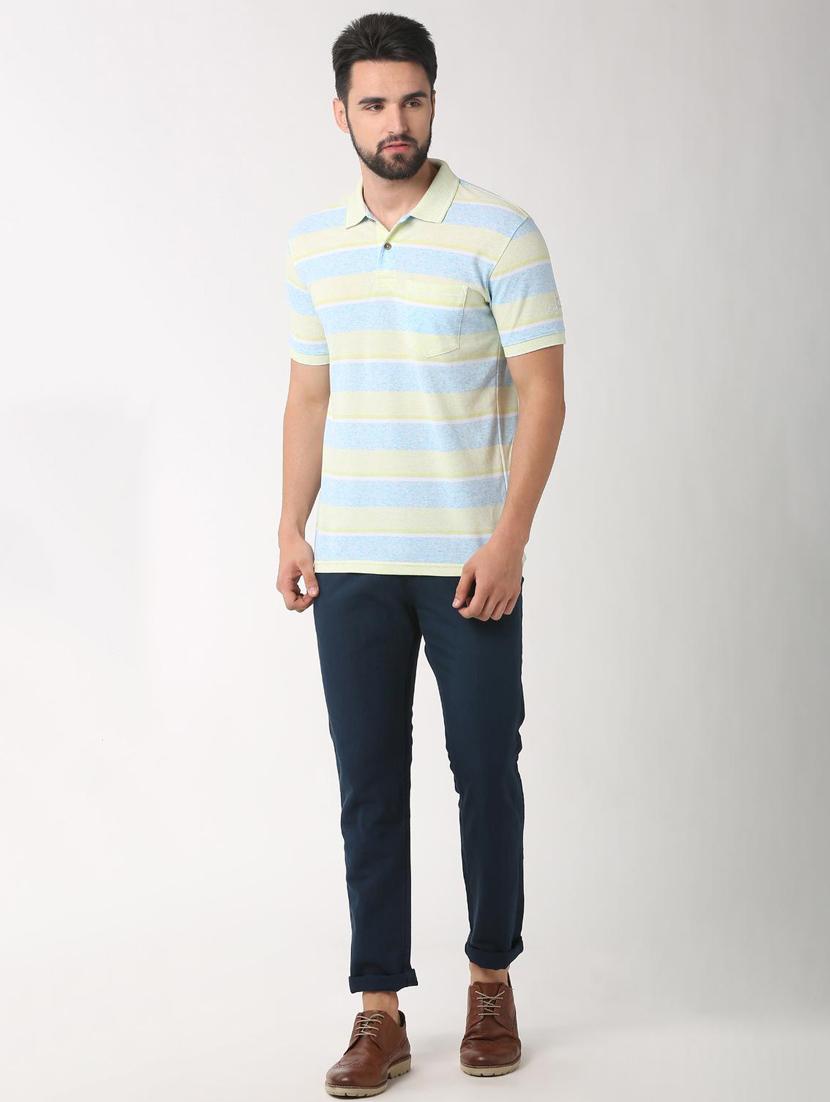 blue solid chinos - 16269683 - Zoom Image - 4