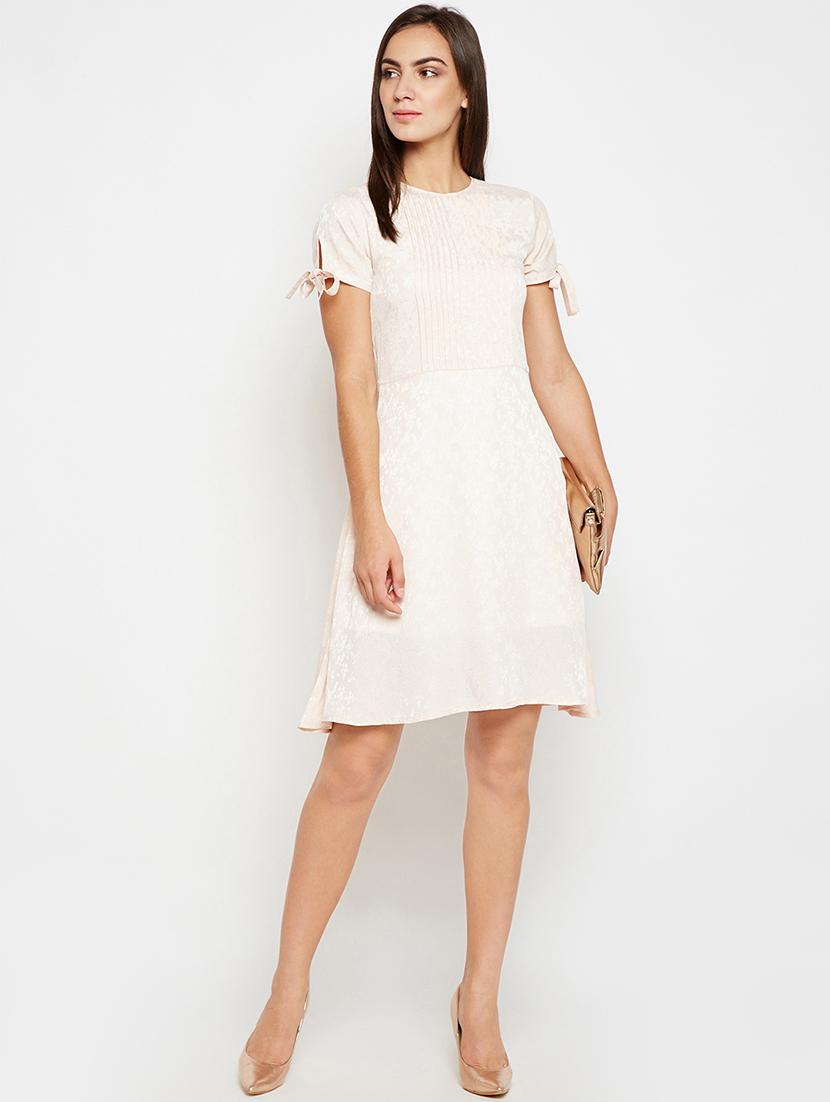 side tie sleeve a line dress - 16269714 - Zoom Image - 4