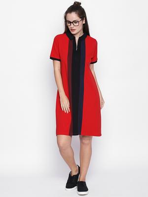 Color block striped shift dress - 16269916 - Standard Image - 4