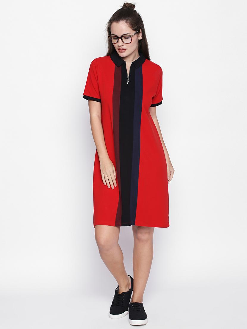 Color block striped shift dress - 16269916 - Zoom Image - 4