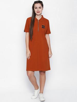 Embroidered Shift dress - 16269919 - Standard Image - 4