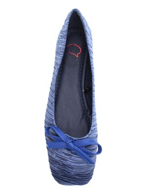 blue slip on ballerinas - 16270156 - Standard Image - 4