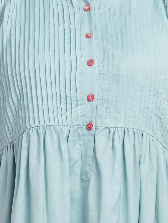 pin tucks blouse a line dress - 16270493 - Zoom Image - 4