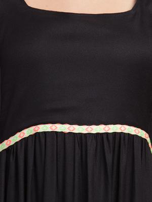 tie back gathered maxi dress - 16270494 - Standard Image - 4