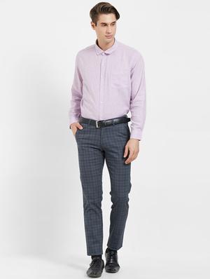 purple solid formal shirt - 16270693 - Standard Image - 4