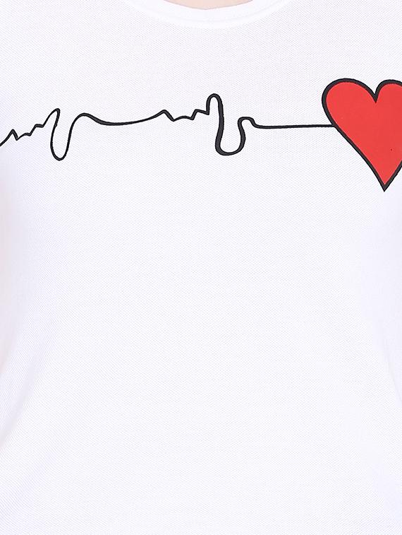 cap sleeved graphic print tee - 16272247 - Zoom Image - 4
