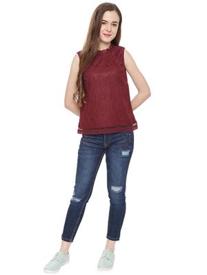 sleeveless lace top - 16272517 - Standard Image - 4