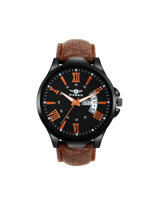 XANAX Premium Black Dial Analog Watch For Men - XNLBRBLD127 - 16273051 - Standard Image - 1