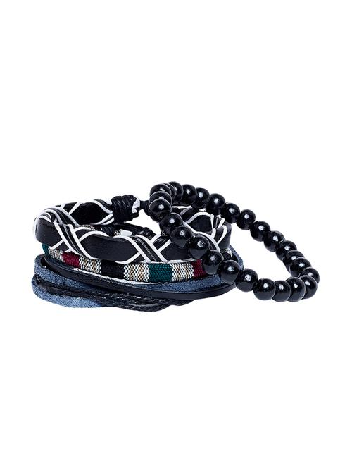 black leather bracelet - 16274140 - Standard Image - 1