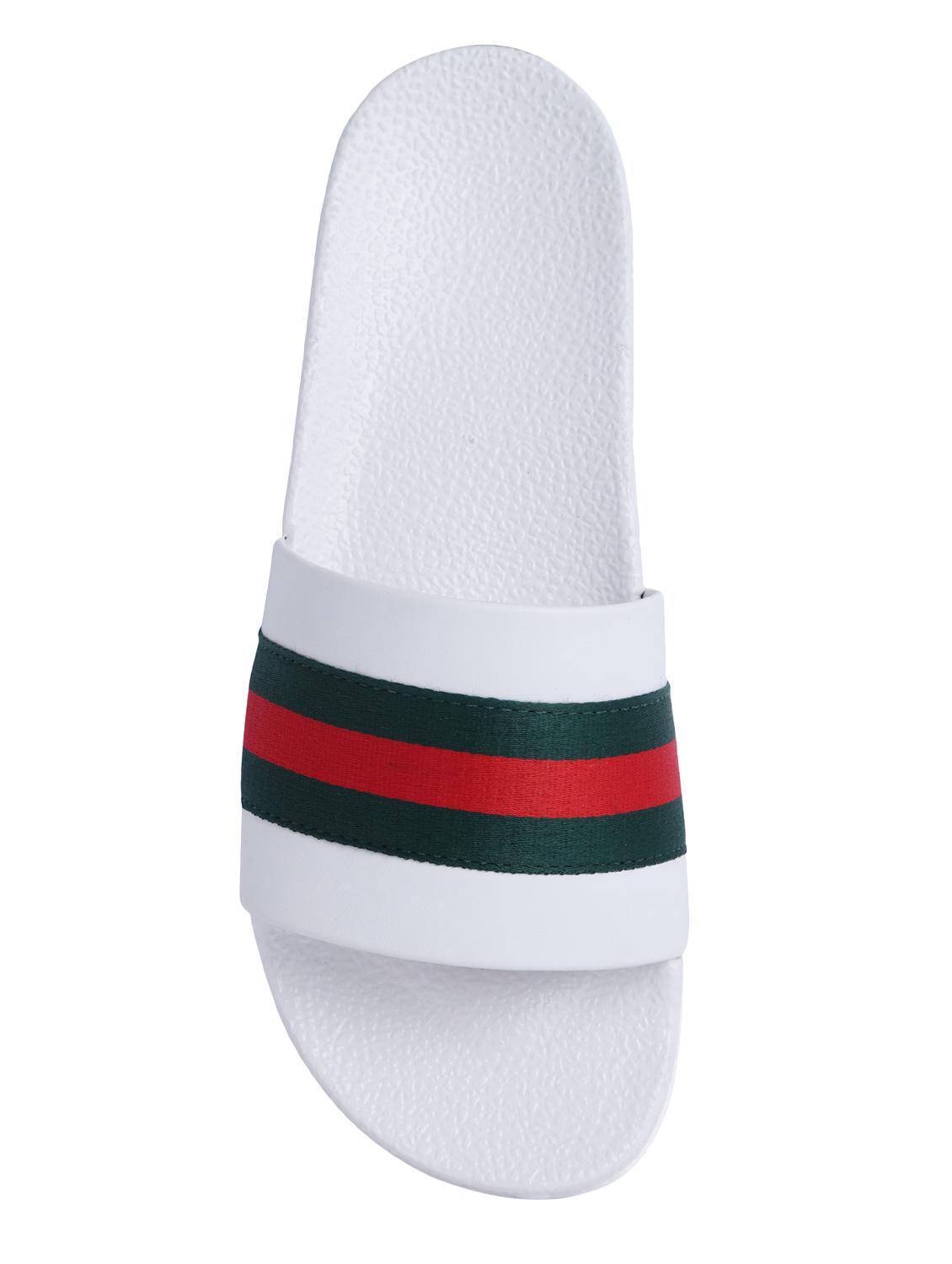 white rubber slip on flip flops - 16274432 - Zoom Image - 4