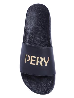 black rubber slip on flip flops - 16274447 - Standard Image - 4
