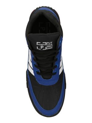 blue leatherette lace up sport shoes - 16274473 - Standard Image - 4