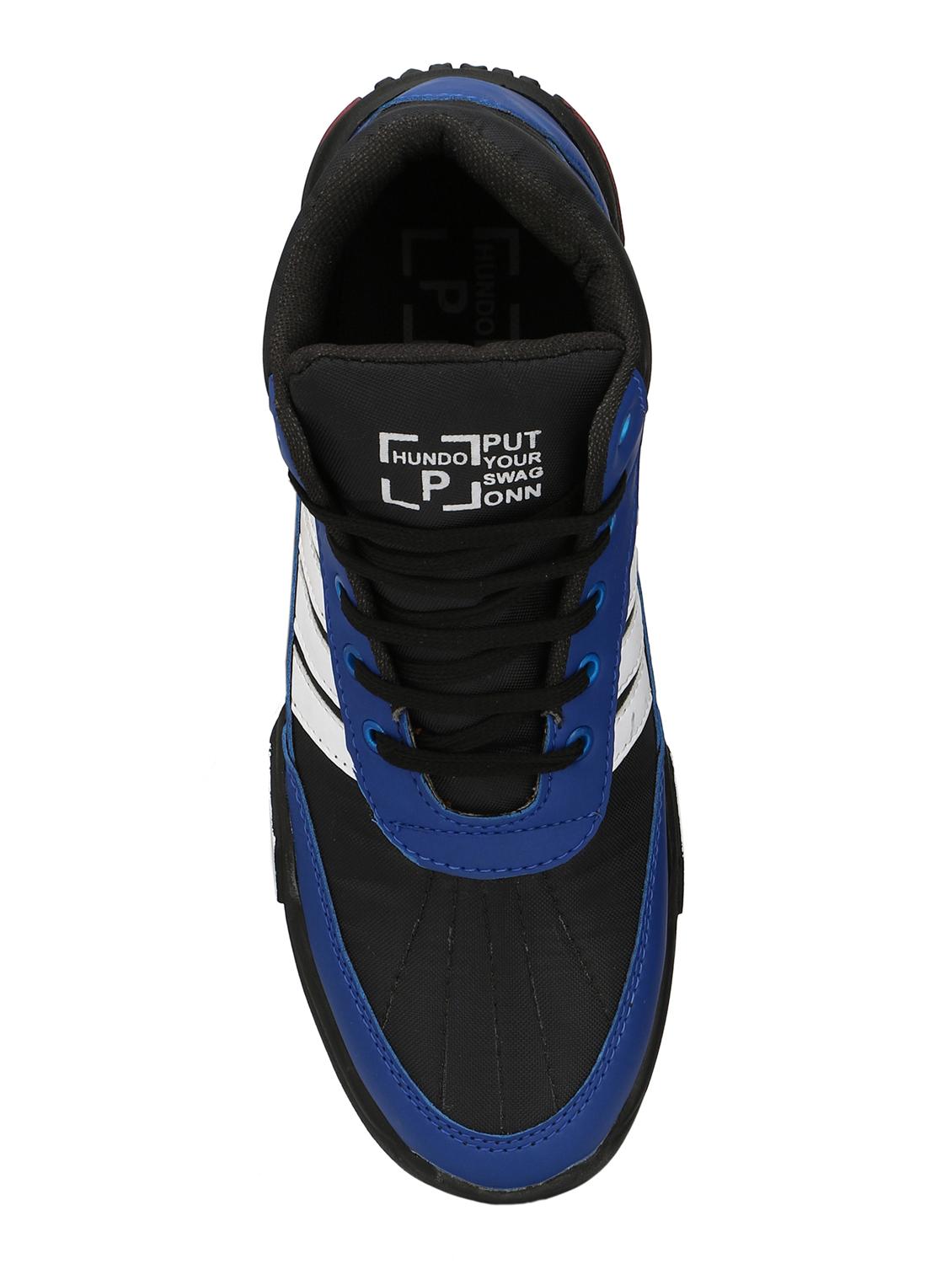 blue leatherette lace up sport shoes - 16274473 - Zoom Image - 4