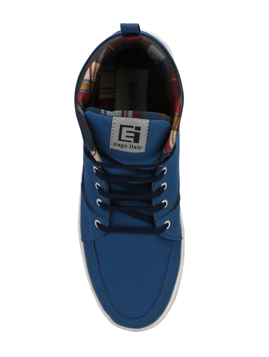 blue suede lace up sneakers - 16274483 - Zoom Image - 4
