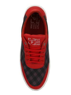 red canvas lace up sneakers - 16274495 - Standard Image - 4