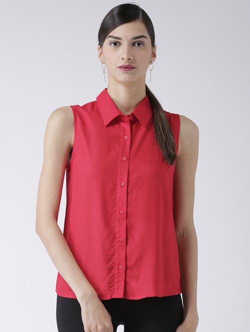 button up sleeveless shirt - 16275182 - Standard Image - 1