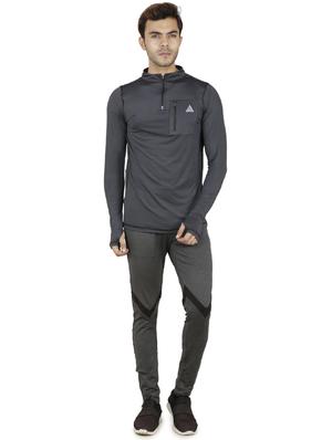grey polyester thumb hole tshirt - 16275898 - Standard Image - 4