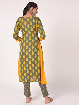 printed kurta pant set - 16276099 - Standard Image - 4