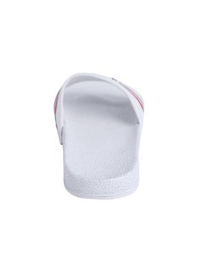 white leatherette slip on flip flops - 16280392 - Standard Image - 4