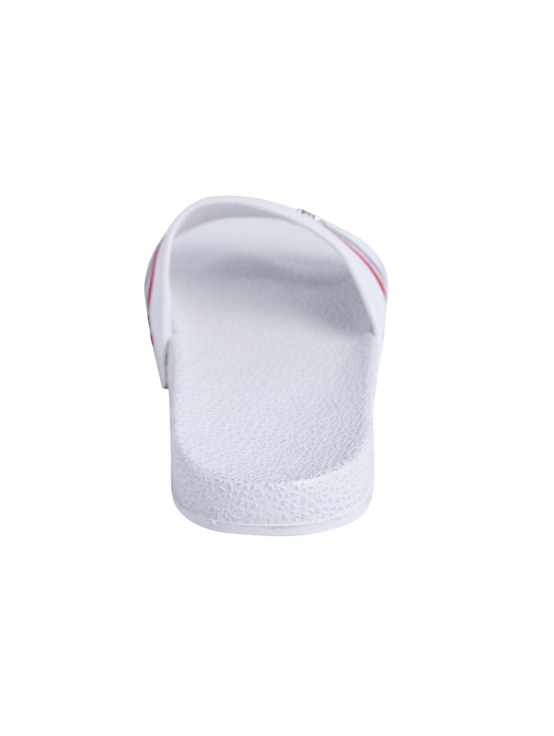 white leatherette slip on flip flops - 16280392 - Zoom Image - 4