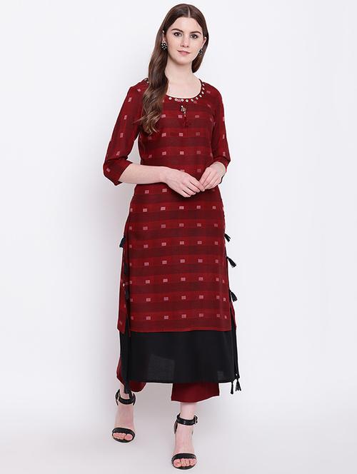 Layered Printed kurta - 16281146 - Standard Image - 1
