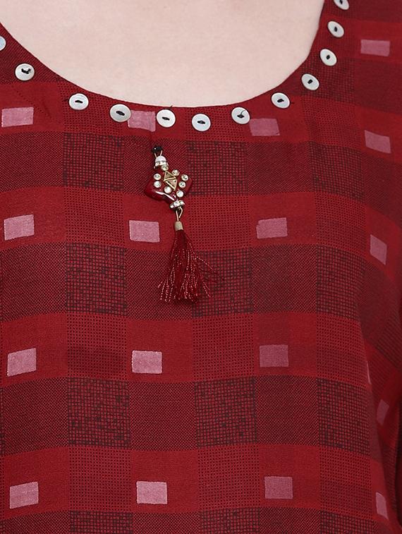 Layered Printed kurta - 16281146 - Zoom Image - 4