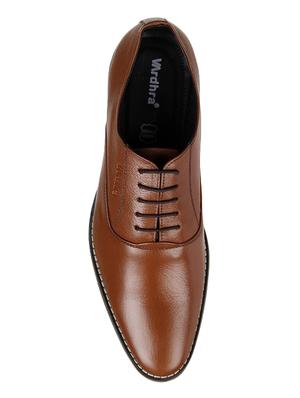 brown leather lace-up oxfords - 16281164 - Standard Image - 4