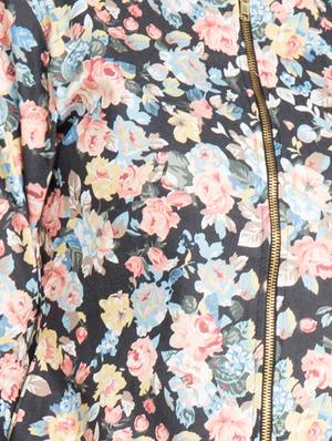 floral zip up summer jacket - 16282864 - Standard Image - 4