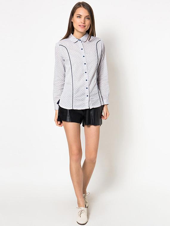 piping detail long sleeved shirt - 16282886 - Zoom Image - 4